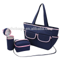 baby diaper bag set with changing pad, thermal bottle holder, and insulated lunch bag